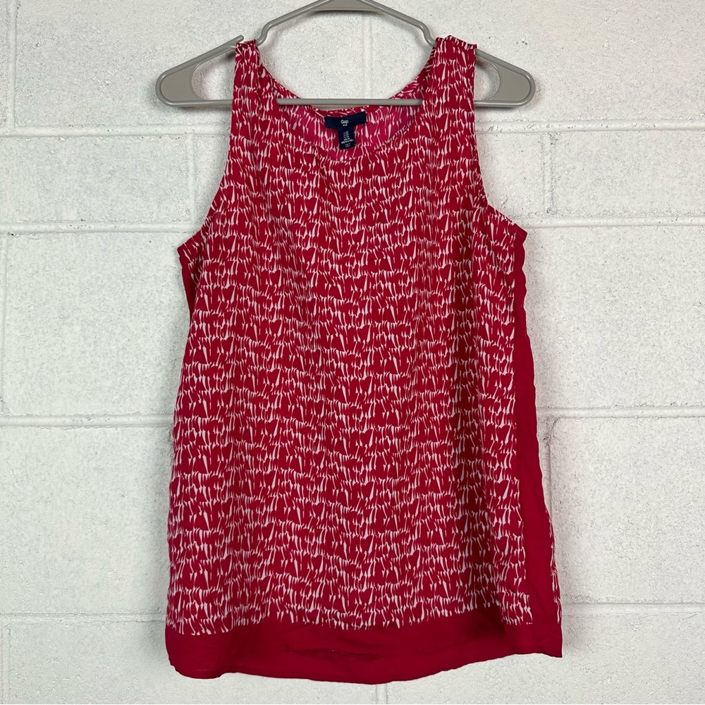 Gap pink Patterned Sleeveless Top size Medium